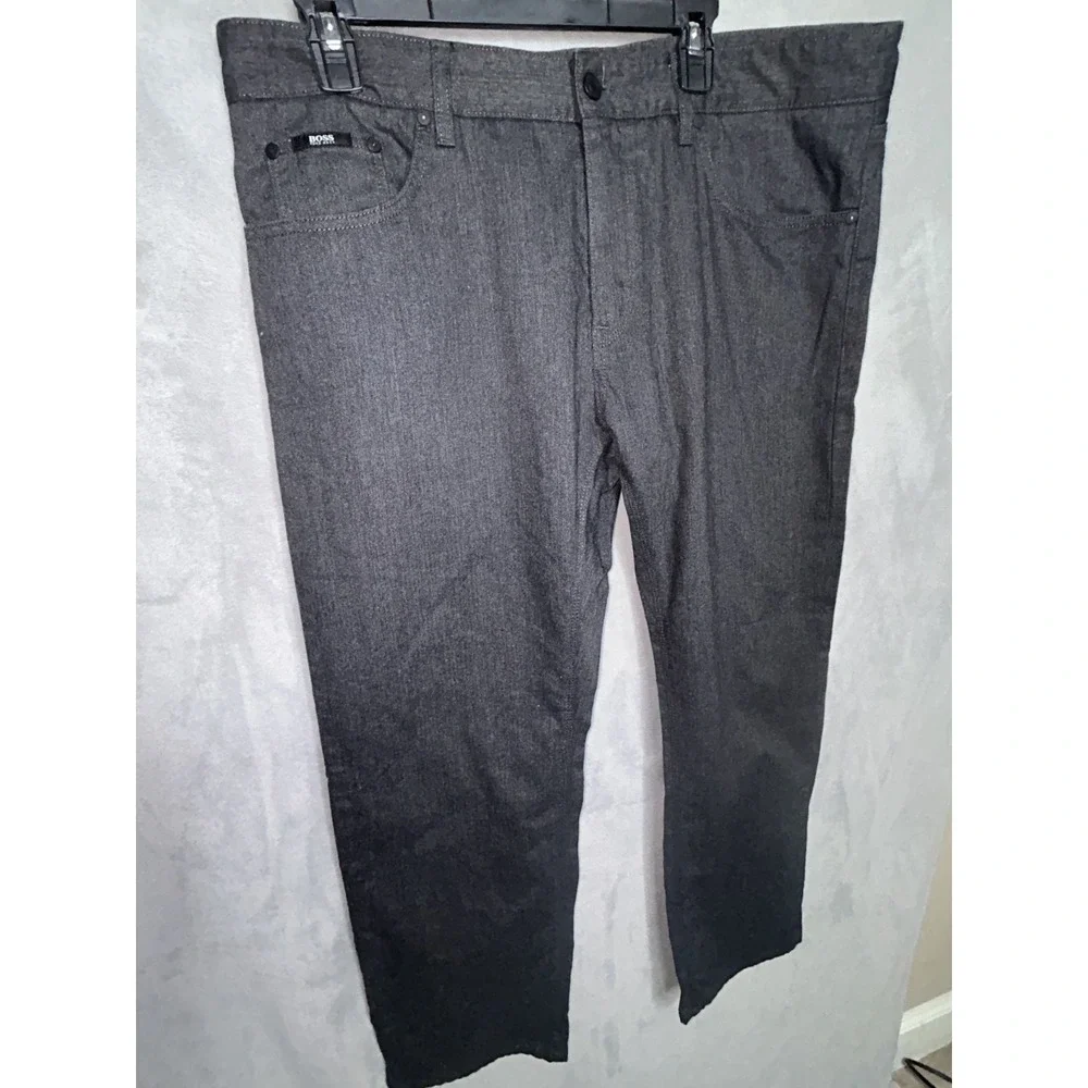 Hugo Boss Men's Black DieselStrasse 12  Pants Size 36x30 Special Finshing